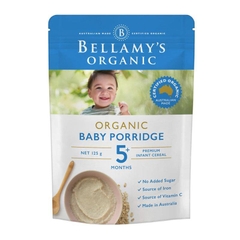 Bột ăn dặm Bellamy’s Organic cho bé Baby Porridge Premium 125g