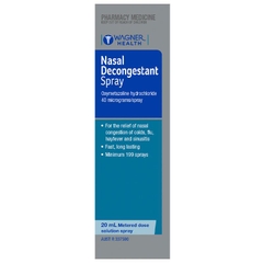 Chai xịt thông mũi Wagner Health Nasal Decongestant Spray