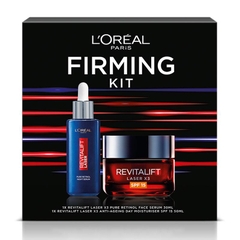 Bộ sản phẩm săn chắc da L'Oreal Paris Revitalift Laser Firming Kit Serum and Cream Gift Set
