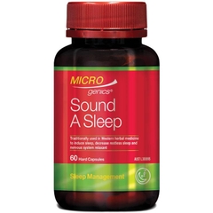 Viên uống cải thiện giấc ngủ & giảm căng thẳng Microgenics Sound A Sleep 60 viên