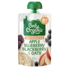 Bột ăn dặm Only Organic Apple Blueberry Blackberry & Oats