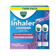 Ống hít thông mũi Vicks Inhaler Lavender Twinpack