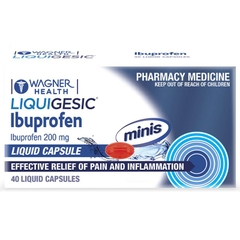 Viên uống giảm đau Wagner Health Liquigesic Mini Ibuprofen 200mg