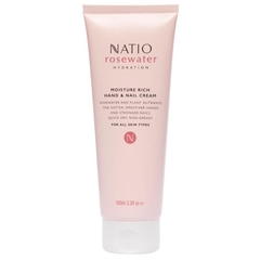 Kem dưỡng ẩm tay và móng Natio Rosewater Hydration Moisture Rich Hand & Nail Cream