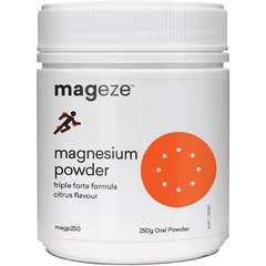Bột uống bổ sung Magie Mageze Magnesium Powder Triple Forte Citrus