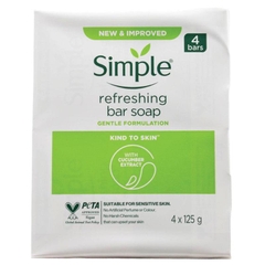 Xà phòng cục làm sạch tươi mát Simple Refreshing Soap Bar with Cucumber Extract