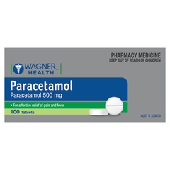 Viên uống giảm đau hạ sốt Wagner Health Paracetamol 500mg