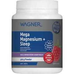 Bột pha uống hỗ trợ giấc ngủ Wagner Mega Magnesium + Sleep Berry
