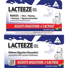 Viên uống hỗ trợ tiêu hóa lactose Lacteeze lactase enzymes 4,000 ALU