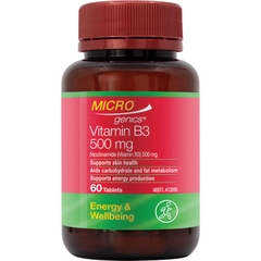 Viên uống bổ sung Microgenics Vitamin B3 500mg