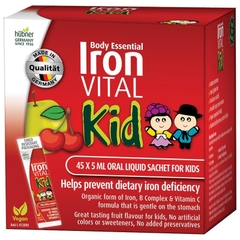 Dung dịch uống bổ sung sắt cho trẻ em dạng gói Body Essential Iron Vital KidOral Liquid Sachets