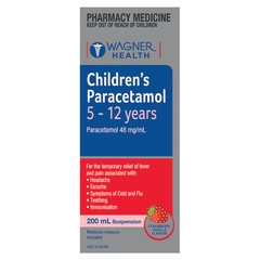 Siro hạ sốt và giảm đau vị trái cây cho trẻ em Wagner Children's Paracetamol 5-12 Years