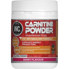 Bột uống hỗ trợ chuyển hóa chất béo và sinh năng lượng INC Carnitine Powder