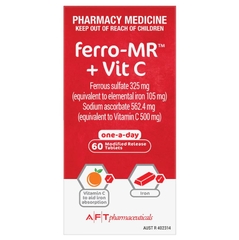 Viên uống bổ sung Sắt Ferro-MR Iron + Vitamin C 60 viên