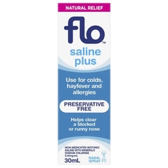 Dung dịch xịt mũi nước muối FLO Saline Plus Nasal Spray