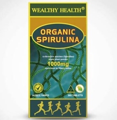 Viên uống tảo hữu cơ Wealthy Health Organic Spirulina 1000mg 100 viên