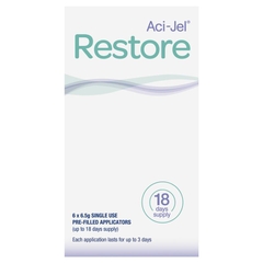 Aci-Jel Restore Long Lasting Vaginal Moisturiser 6.5g x 6 tuýp
