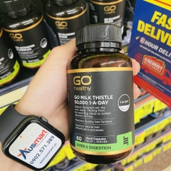 Viên uống thải độc gan Go Healthy Milk Thistle 50000mg 1 A Day 60 Viên