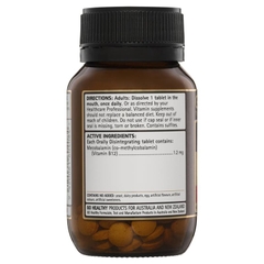 Viên uống bổ sung vitamin B12 Go Healthy Activated B12 Sublingual 60 viên