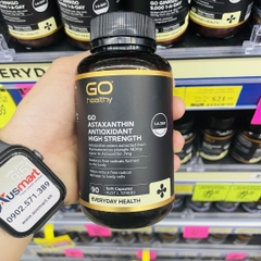 Viên uống chống oxy hóa Go Healthy Astaxanthin Antioxidant High Strength 90 viên