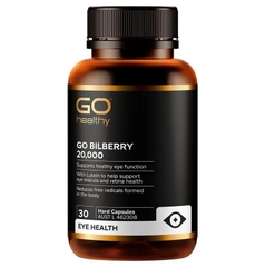 Viên uống bổ mắt Go Healthy Bilberry Eye Support 20000mg 30 viên