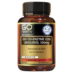 Viên uống hỗ trợ sức khỏe tim mạch Go Healthy CoQ10 Ubiquinol 100mg 60 viên