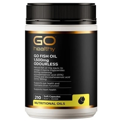 Dầu cá không mùi Go Healthy Fish Oil 1500mg Odourless