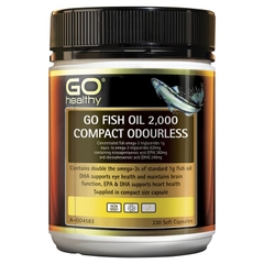 Dầu cá không mùi Go Healthy Fish Oil 2000 Compact Odourless 230 viên