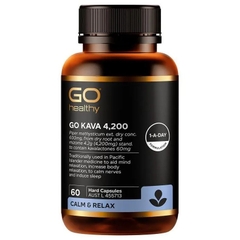 Viên uống làm dịu thần kinh Go Healthy Kava 4200 1 A Day 60 viên