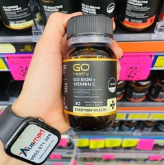 Viên uống Go Healthy Iron + Vit C 500mg 30 viên