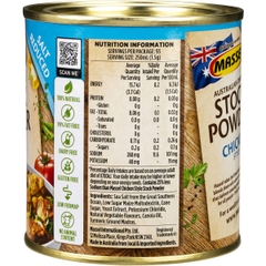 Hạt nêm Massel vị Gà Stock Powder Chicken Salt Reduced 140g