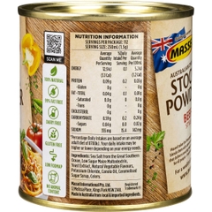 Hạt nêm Massel vị Bò Stock Powder Beef của Úc 168g