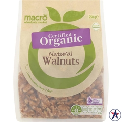 Hạt óc chó hữu cơ Macro Organic Natural Walnuts 250g