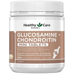 Viên uông bổ xương khớp mini Healthy Care Glucosamine + Chondroitin 200 viên