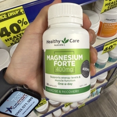 Viên uống magiê Healthy Care Magnesium Forte 400mg 30 viên