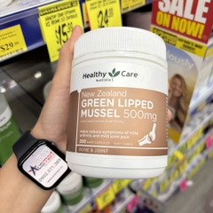 Viên uống Healthy Care New Zealand Green Lipped Mussel bổ xương khớp
