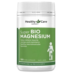 Viên uống bổ sung Magie Healthy Care Super Bio Magnesium 100 viên