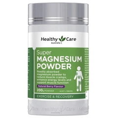 Bột bổ sung Magie Healthy Care Super Magnesium vị dâu 200g
