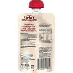 Trái cây nghiền ăn dặm Heinz cho bé Apple Blueberry & Strawberry Pouch 120g