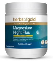 Bột bổ sung magie Herbs of Gold Magnesium Night Plus