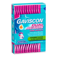 Hỗ trợ trào ngược dạ dày & khó tiêu Gaviscon Dual Action
