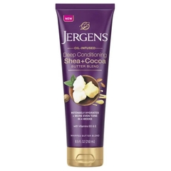 Sữa dưỡng thể dưỡng ẩm sâu Jergens Deep Conditioning Shea and Cocoa Butter Blend Lotion