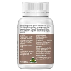 Viên uống bổ sung Vitamin K2 180mcg Healthy Care hỗ trợ xương