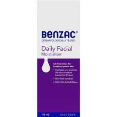 Kem dưỡng ẩm hàng ngày Benzac Daily Facial Moisturiser 118ml