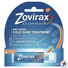 Kem xịt trị vết loét lạnh Cold Sore (Aciclovir 5%) Zovirax Cream 2g