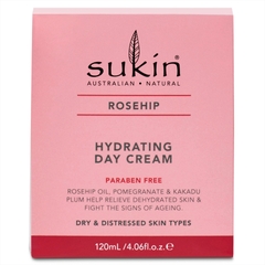 Kem dưỡng ẩm Sukin Rosehip Hydrating Day Cream 120ml