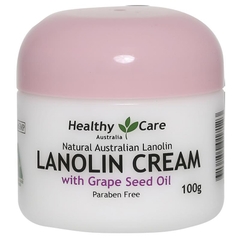 Kem dưỡng da Healthy Care Lanolin Cream with Grape Seed Oil 100g