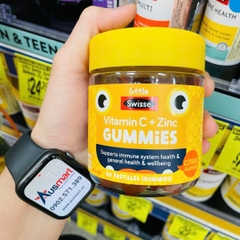 Kẹo dẻo tăng đề kháng cho bé Little Swisse Vitamin C + Zinc