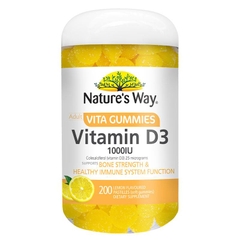 Kẹo dẻo bổ sung Vitamin D3 1000IU Nature's Way Adult Vita Gummies