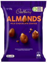 Kẹo Socola hạnh nhân Cadbury Milk Chocolate Coated Almond 120g